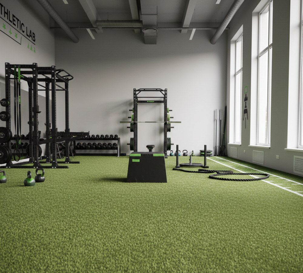 cesped interior gym