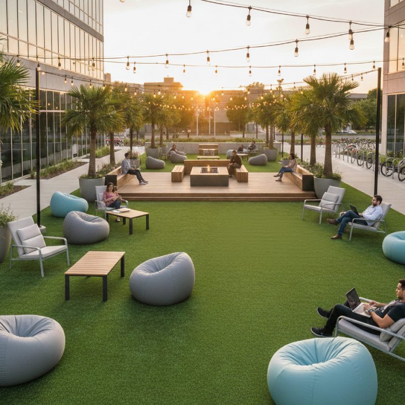 zona de tránsito cesped artificial5